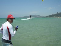 Kitesurfing tuition with radio connection for the best private kitesurfing lesson in Tarifa Spain, with Tarifa Max kitesurfing school since 1998. Our experience makes the difference. booking at info@tarifamax.net