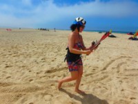 Learn to rig a 4 line kite at Los Lances Beach with Tarifa Max kite school