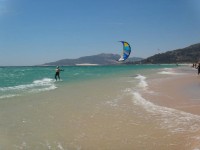 Up and kitesurfing